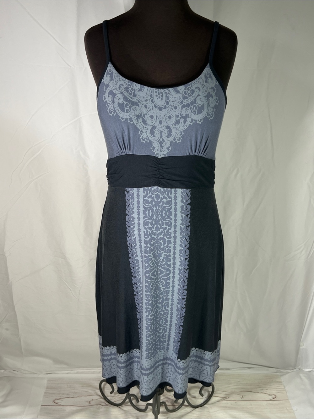 Athleta Kindred Cami Dress - Medium - soft blue lined modal shelf bra tank dress